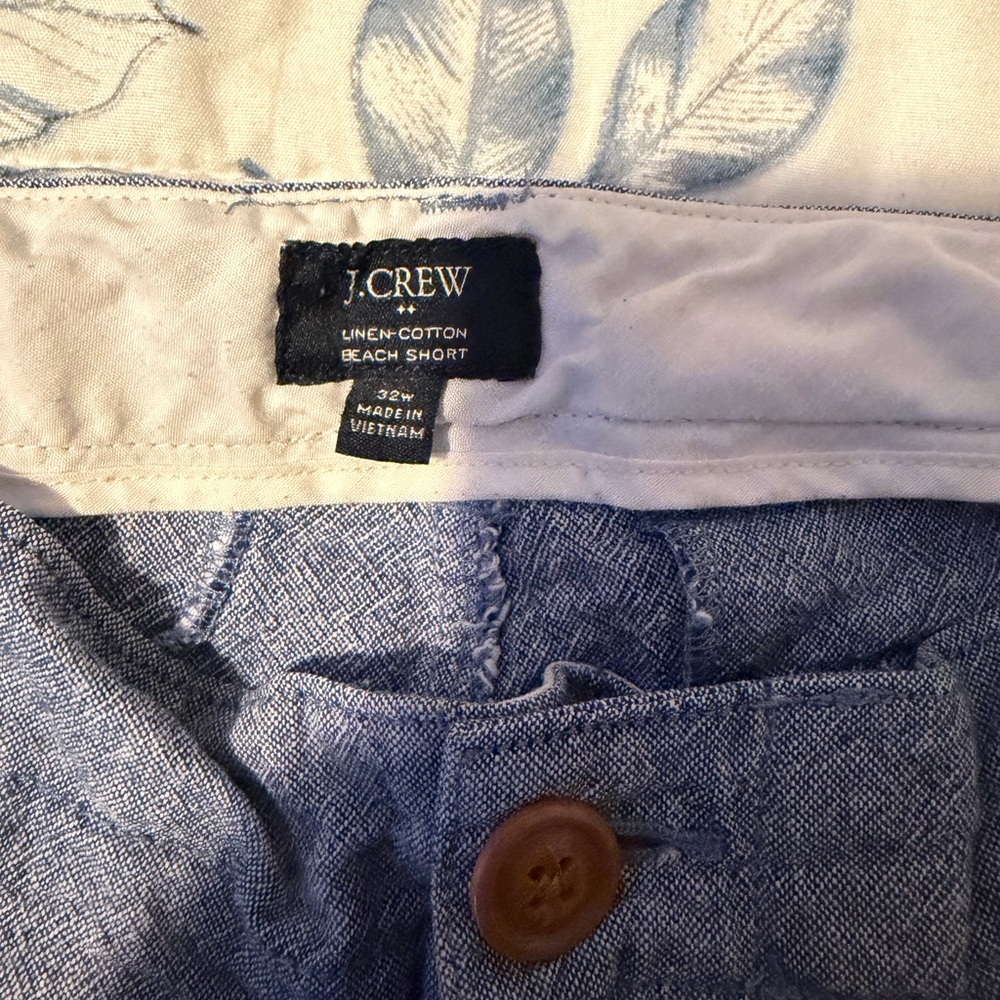 J. Crew Light Blue Linen-Cotton Men's Pants